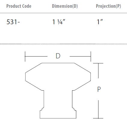 Schaub and Company - Menlo Park Collection - Faceted Cabinet Knob