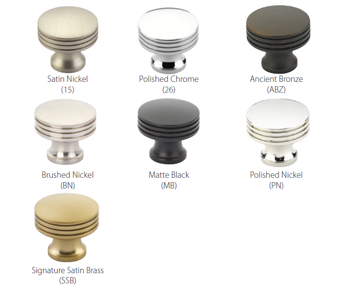 Schaub and Company - Menlo Park Collection - Ridged Cabinet Knob