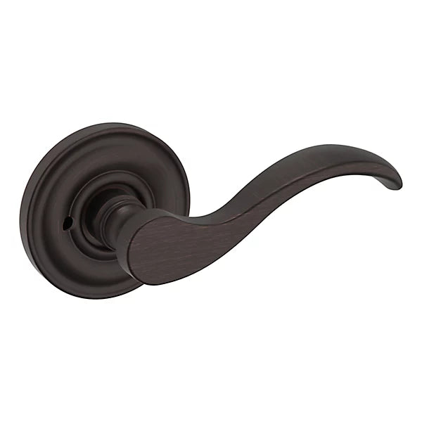 Baldwin - Estate Collection - Knobs & Levers - 5455V Wave Door Lever w/ 5048 Rose (Pre-Configured)
