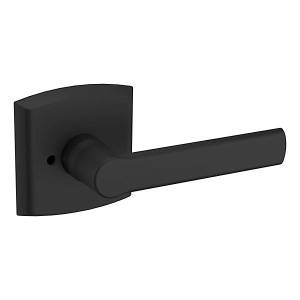 Baldwin - Estate Collection - Knobs & Levers - 5485V Soho Door Lever w/ R026 Rose (Pre-Configured)