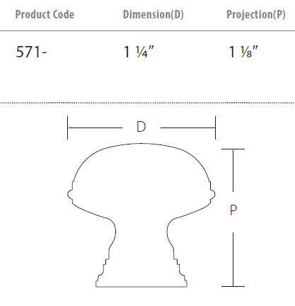Schaub and Company - Atherton Collection - Hammered Knurled Edge Cabinet Knob