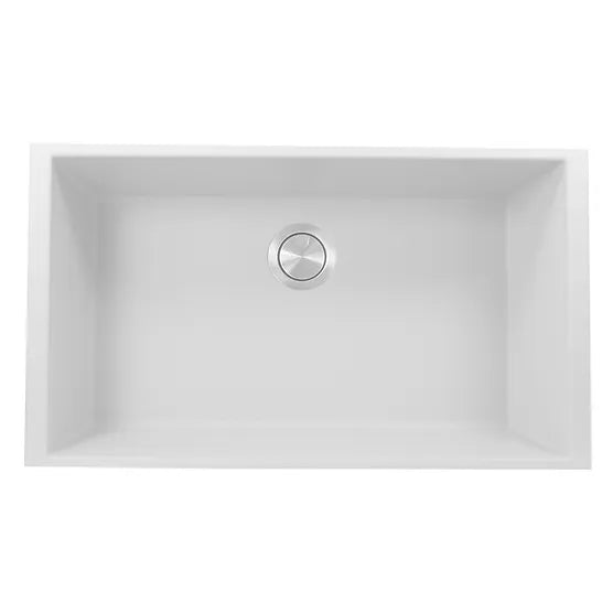 Nantucket Sink Plymouth PR3320-(BL,TI,TR,W,BR)-UM 33" Undermount Granite Composite Sink