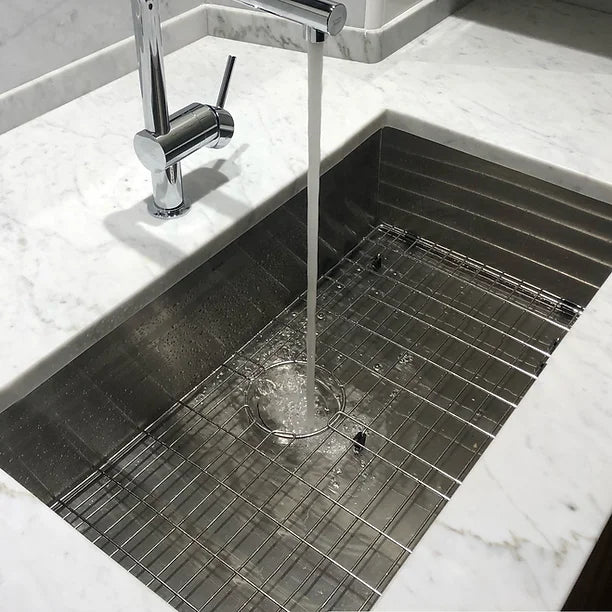 Nantucket Sink Pro Series ZR3219-16 , 32 Inch Pro Series Large Rectangle Single Bowl Undermount Zero Radius Stainless Steel Kitchen Sink