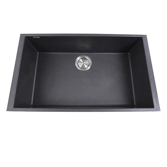 Nantucket Sink Plymouth PR3018-(W,BL,BR,TR,TI) , Large Single Bowl Undermount Granite Composite