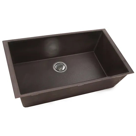 Nantucket Sink Plymouth PR3320-(BL,TI,TR,W,BR)-UM 33" Undermount Granite Composite Sink