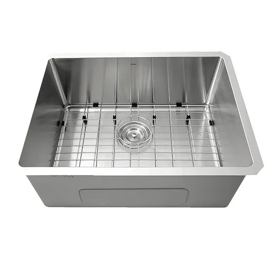 Nantucket Sink Pro Series SR2318-16 , Pro Series Rectangle Single Bowl Undermount Small Radius Corners Stainless Steel Kitchen Sink