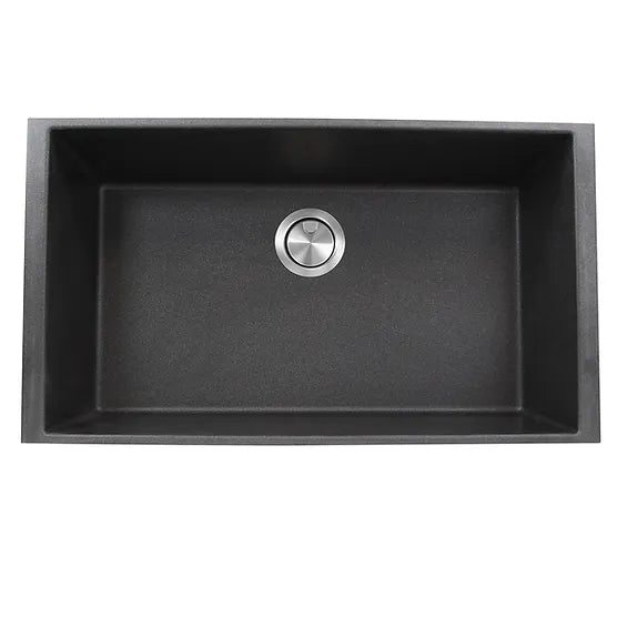 Nantucket Sink Plymouth PR3320-(BL,TI,TR,W,BR)-UM 33" Undermount Granite Composite Sink