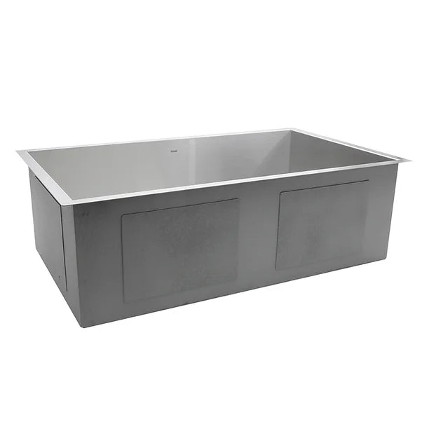 Nantucket Sink Pro Series ZR3219-16 , 32 Inch Pro Series Large Rectangle Single Bowl Undermount Zero Radius Stainless Steel Kitchen Sink