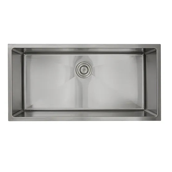 Nantucket Sink Pro Series SR3618-16 , 36 Inch Pro Series Oversized Large Rectangle Single Bowl Undermount Small Radius Corners Stainless Steel Kitchen Sin