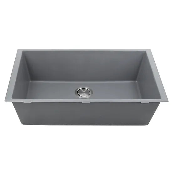 Nantucket Sink Plymouth PR3320-(BL,TI,TR,W,BR)-UM 33" Undermount Granite Composite Sink