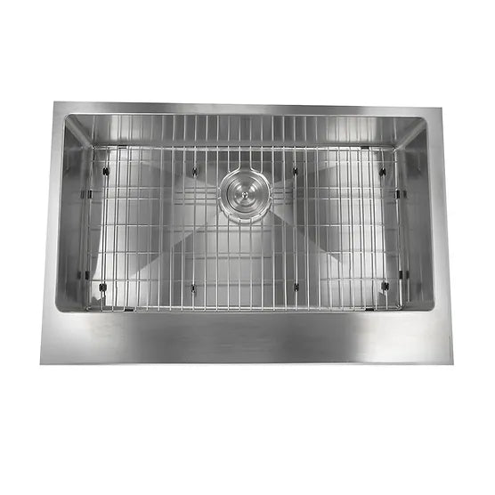 Nantucket Sink Pro Series EZApron33-5.5 , 33 Inch Patented Design Pro Series Single Bowl Undermount Stainless Steel Kitchen Sink