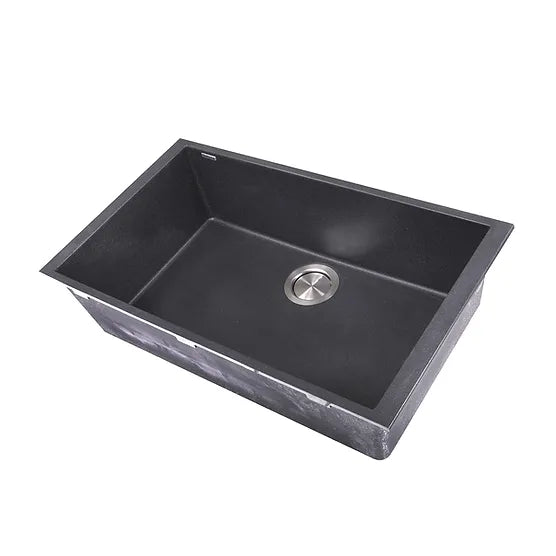 Nantucket Sink Plymouth PR3018-(W,BL,BR,TR,TI) , Large Single Bowl Undermount Granite Composite