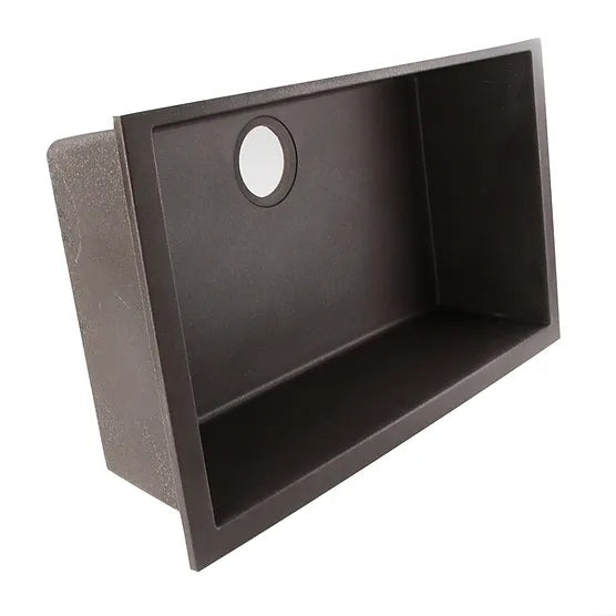 Nantucket Sink Plymouth PR3018-(W,BL,BR,TR,TI) , Large Single Bowl Undermount Granite Composite