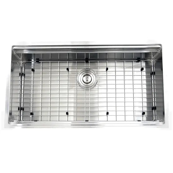 Nantucket Sink Prep Station SR-PS-3620-16 Prep Station Small Radius Undermount Stainless Sink with Accessories