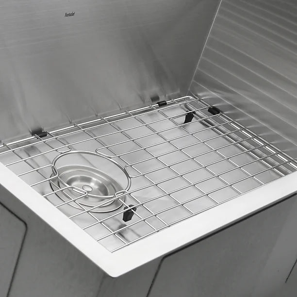 Nantucket Sink Pro Series ZR3219-16 , 32 Inch Pro Series Large Rectangle Single Bowl Undermount Zero Radius Stainless Steel Kitchen Sink