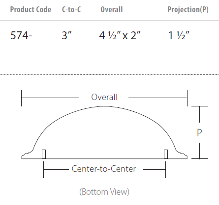 Schaub and Company - Atherton Collection - Hammered Knurled Edge Cup Pull