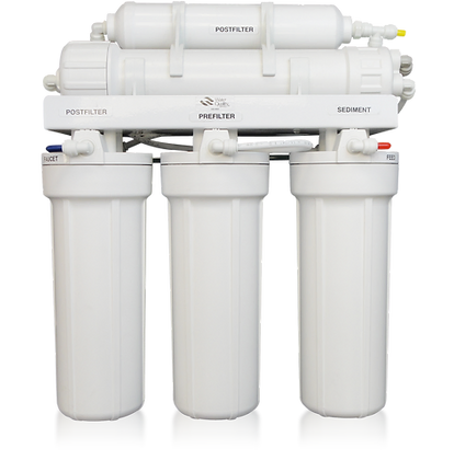 EWS - Reverse Osmosis Systems - RU500T35 5-Stage Filtration System and Booster Pump (w/ Dispenser)