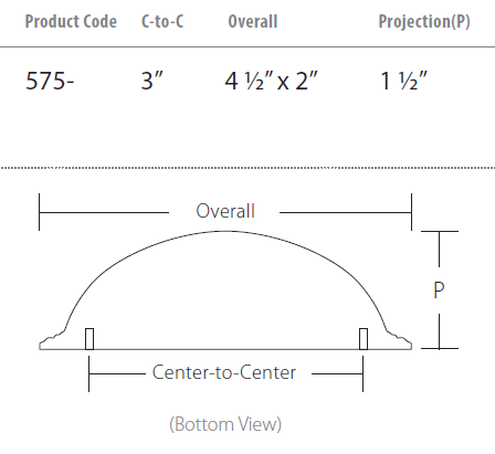 Schaub and Company - Atherton Collection - Plain Surface Knurled Edge Cup Pull