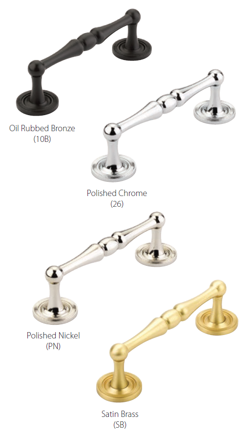 Schaub and Company - Atherton Collection - Cabinet/Appliance Pulls w/ Knurled Footplates