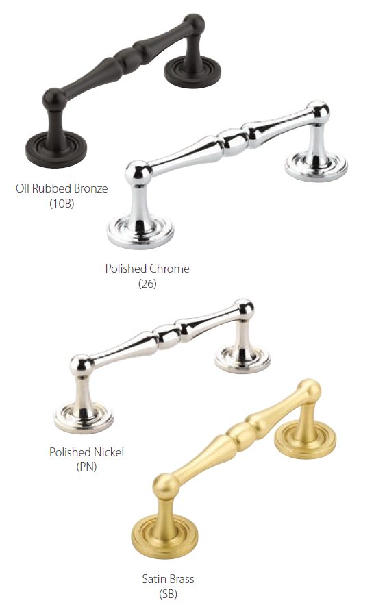 Schaub and Company - Atherton Collection - Cabinet/Appliance Pulls w/ Plain Footplates