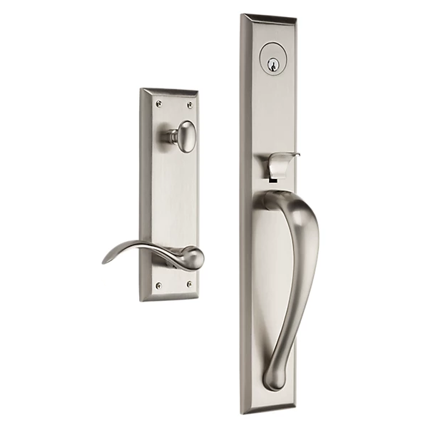 Baldwin - Estate Collection - Tubular Entry Handlesets - Cody Full Escutcheon Emergency Egress Handleset w/ 5452V Beavertail Lever
