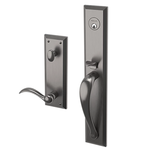 Baldwin - Estate Collection - Tubular Entry Handlesets - Cody Full Escutcheon Emergency Egress Handleset w/ 5452V Beavertail Lever