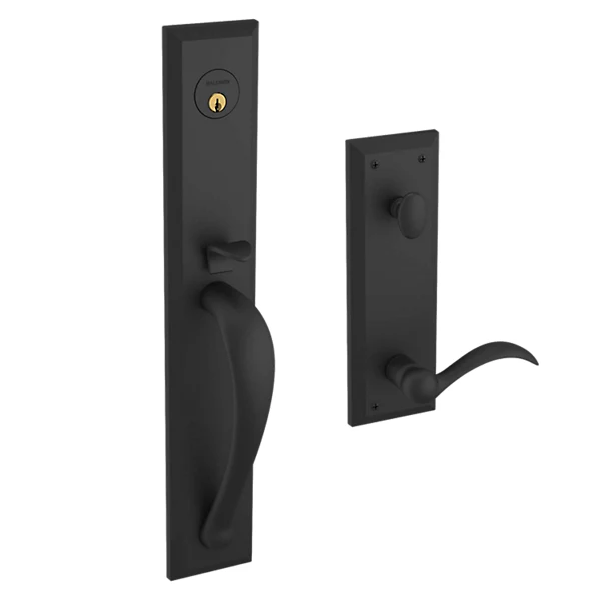 Baldwin - Estate Collection - Tubular Entry Handlesets - Cody Full Escutcheon Emergency Egress Handleset w/ 5452V Beavertail Lever