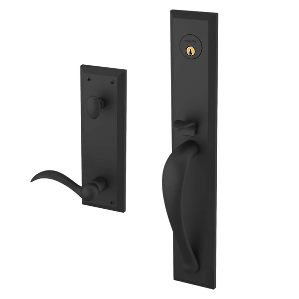 Baldwin - Estate Collection - Tubular Entry Handlesets - Cody Full Escutcheon Emergency Egress Handleset w/ 5452V Beavertail Lever