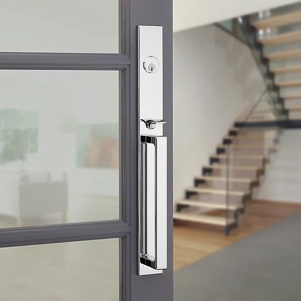 Baldwin - Estate Collection - Mortise Entry Handlesets - Minneapolis 20" 6977 Mortise Handleset (Trim ONLY)