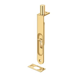 Deltana - Flush Bolts - 6" Heavy Duty Round Edge Flush Bolt