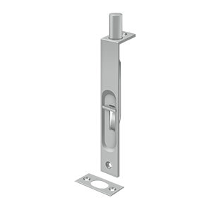 Deltana - Flush Bolts - 6" Heavy Duty Square Edge Flush Bolt / Stainless Steel