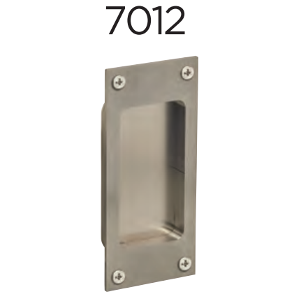 Omnia - Pocket Door Flushcups - 7012 Modern Rectangular Flush Cup
