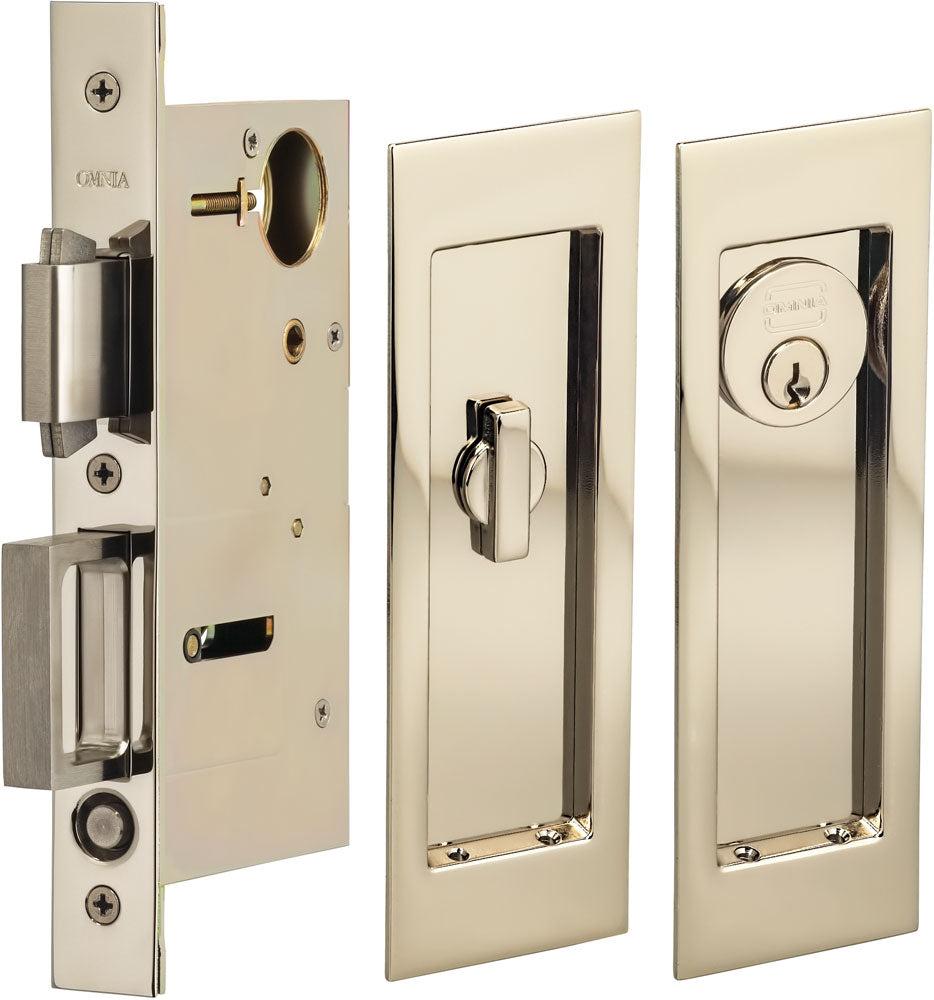 Omnia - 7035 Mortise Pocket Door Locks