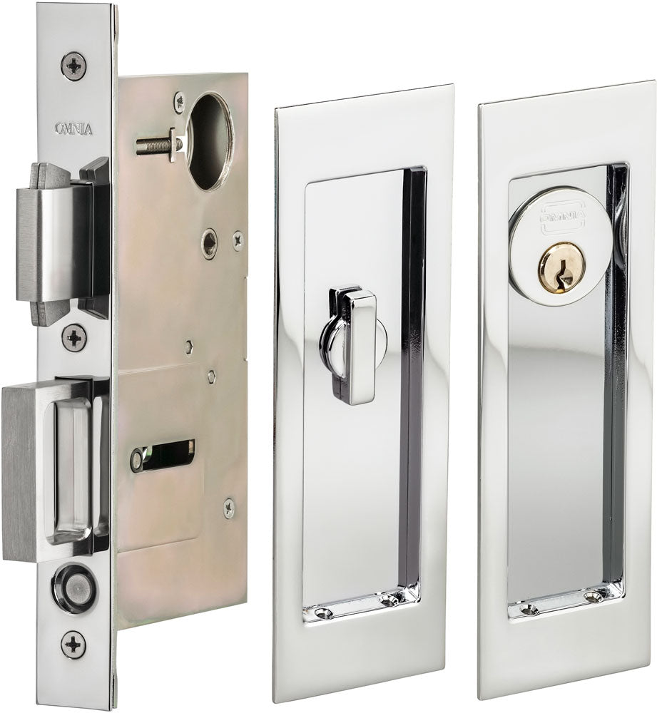 Omnia - 7035 Mortise Pocket Door Locks