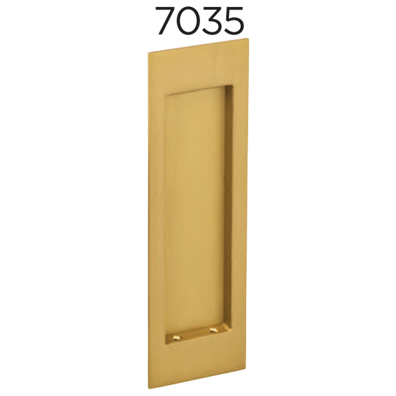 Omnia - Pocket Door Flushcups - 7035 Modern Rectangular Flush Cup