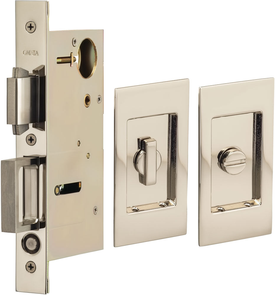 Omnia - 7036 Mortise Pocket Door Locks