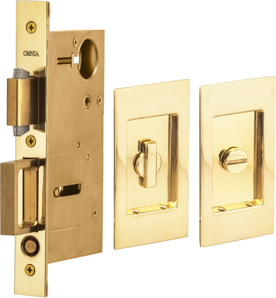 Omnia - 7036 Mortise Pocket Door Locks