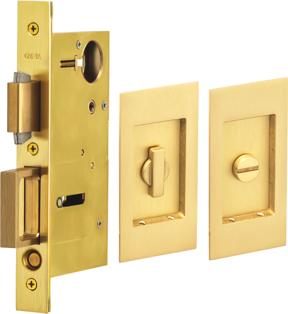 Omnia - 7036 Mortise Pocket Door Locks