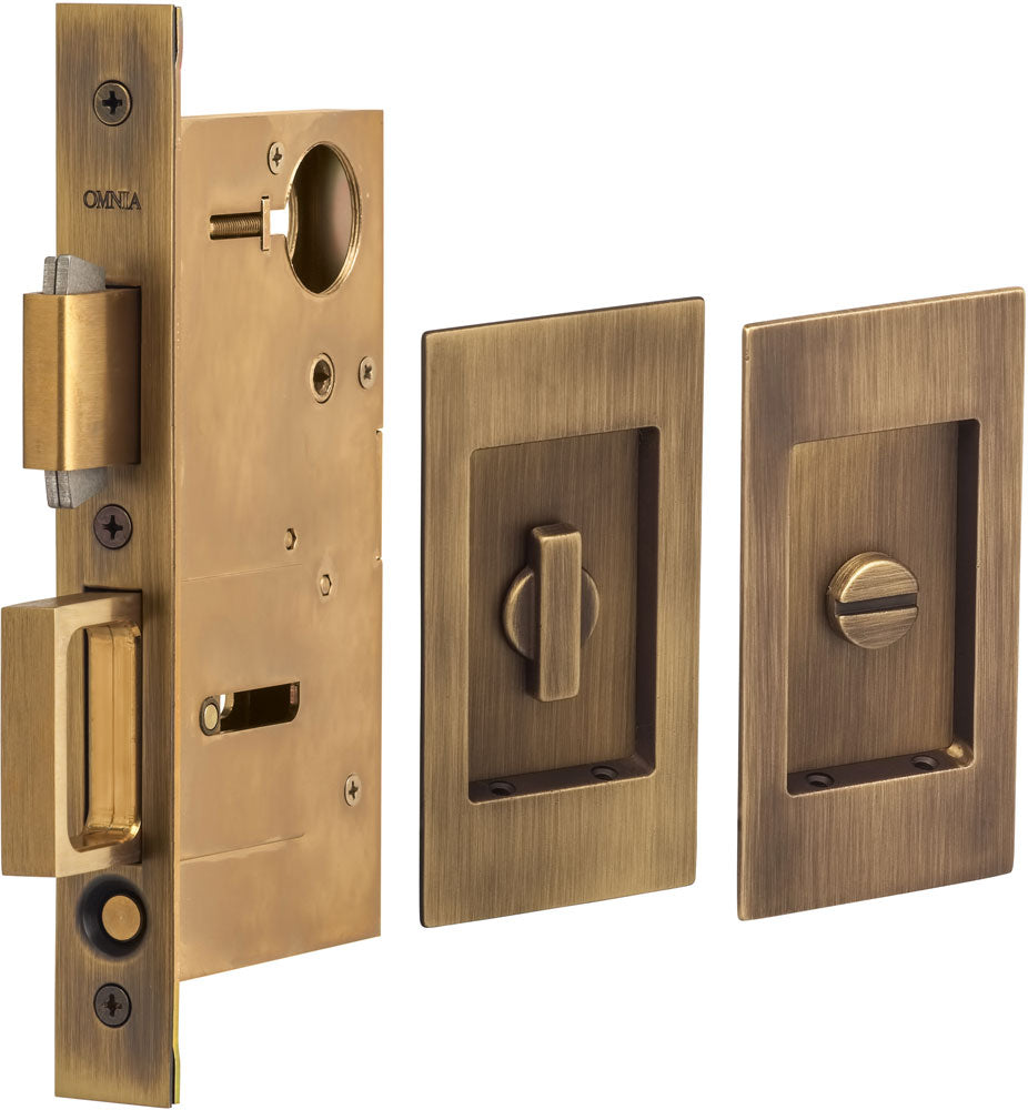 Omnia - 7036 Mortise Pocket Door Locks