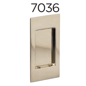 Omnia - Pocket Door Flushcups - 7036 Modern Rectangular Flush Cup