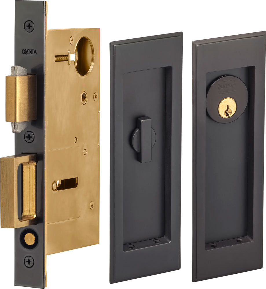 Omnia - 7037 Mortise Pocket Door Locks