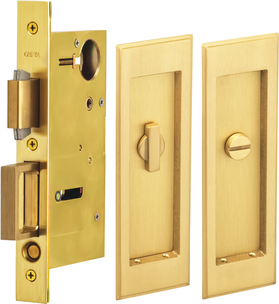 Omnia - 7037 Mortise Pocket Door Locks