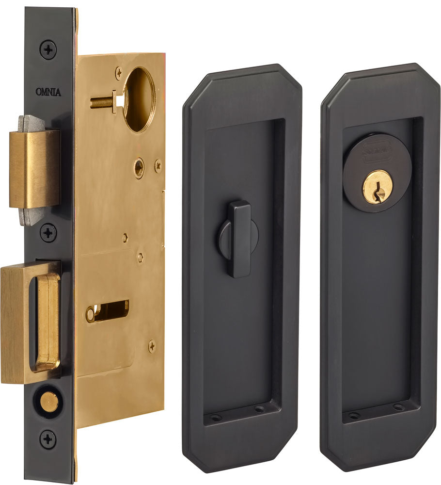 Omnia - 7039 Mortise Pocket Door Locks