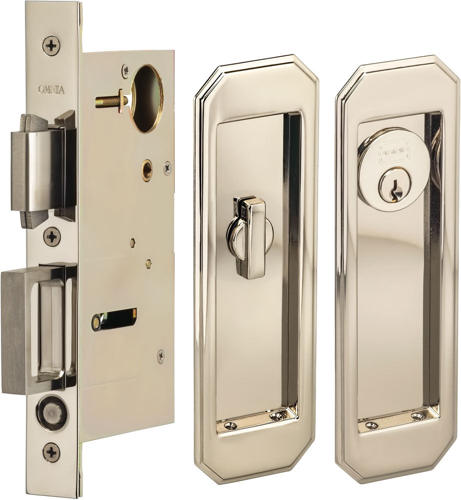 Omnia - 7039 Mortise Pocket Door Locks