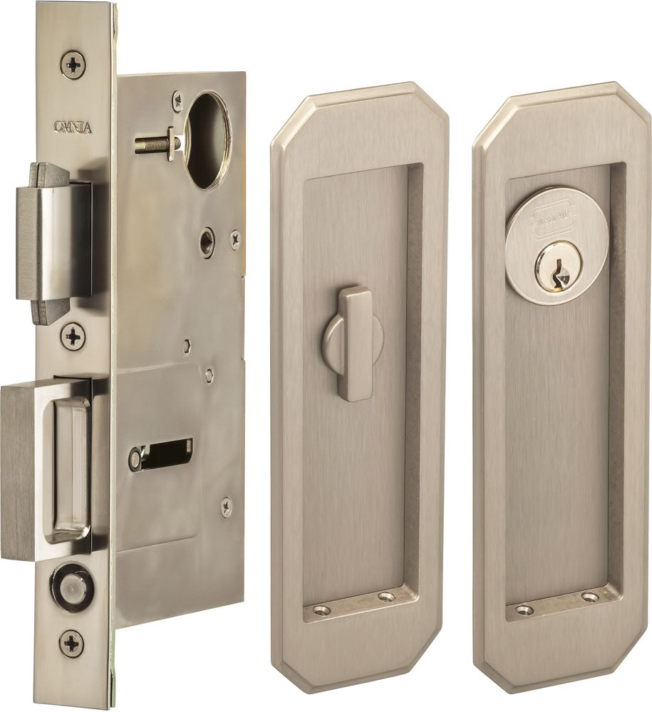 Omnia - 7039 Mortise Pocket Door Locks