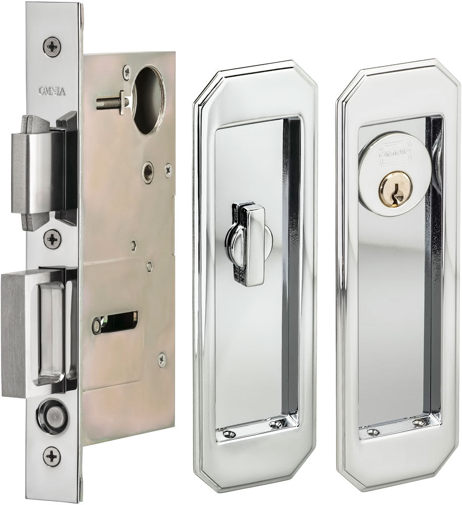Omnia - 7039 Mortise Pocket Door Locks