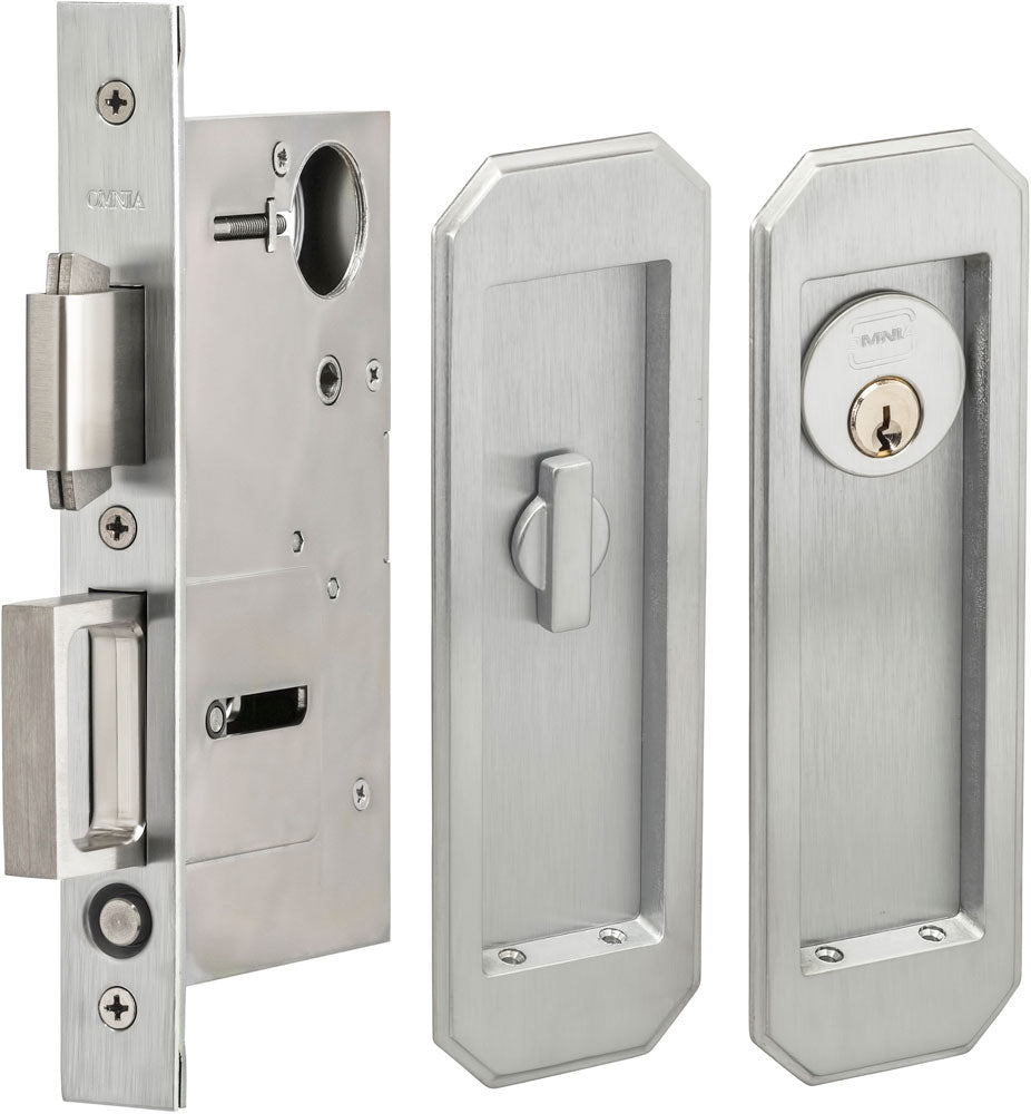 Omnia - 7039 Mortise Pocket Door Locks