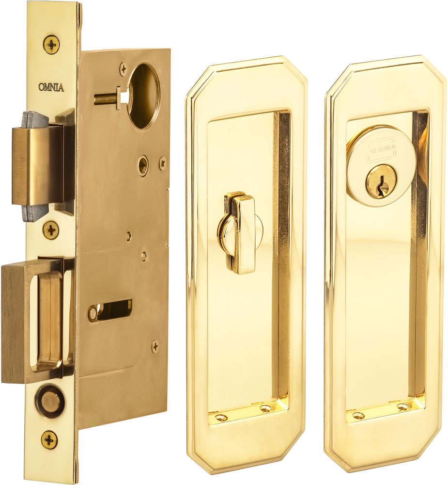 Omnia - 7039 Mortise Pocket Door Locks