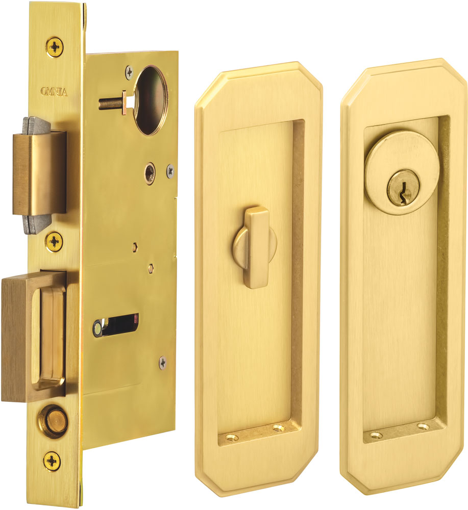 Omnia - 7039 Mortise Pocket Door Locks