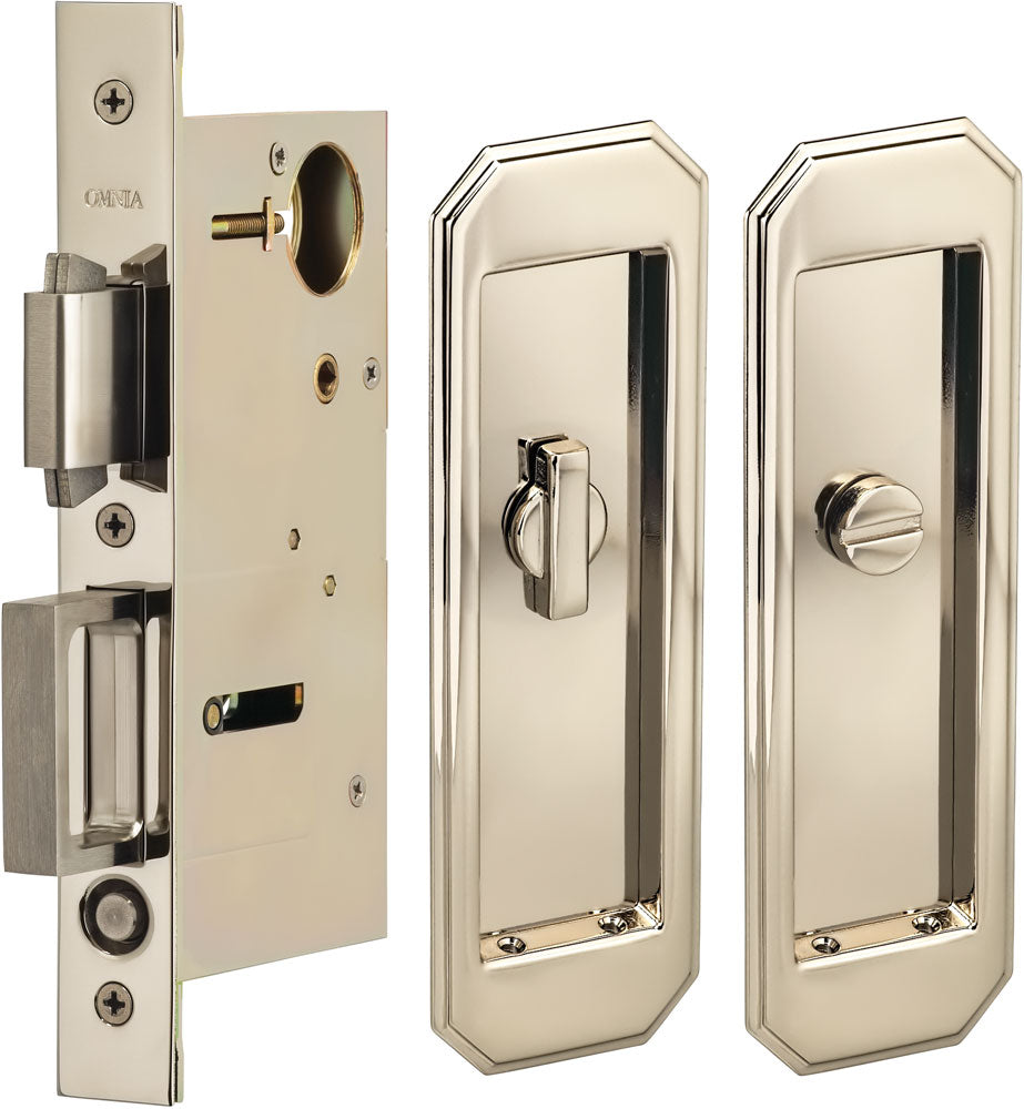 Omnia - 7039 Mortise Pocket Door Locks